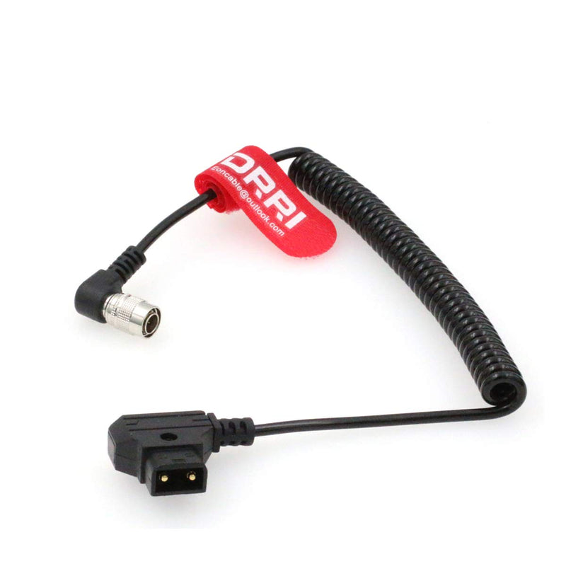  [AUSTRALIA] - DRRI Right Angle Hirose 4pin Male to Anton Bauer D-tap Power Cable for Sound Device 302 633 644 688 788 Zoom F8 F4 HR4pin-dtap TTC