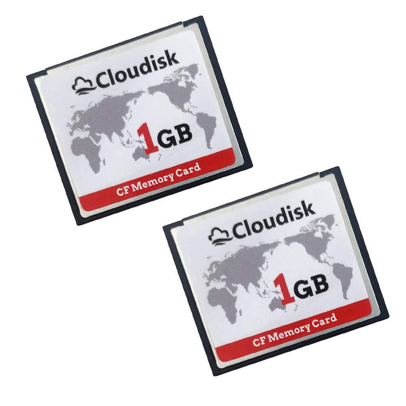 Cloudisk Compact Flash Memory Card CF Card High Speed Reader Camera Card for DSLR (1GB2PK) 1GB*2PK - LeoForward Australia
