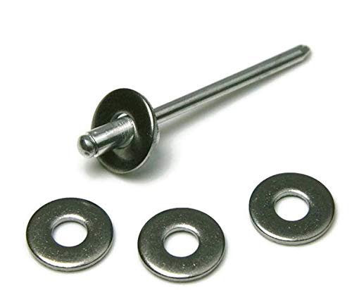  [AUSTRALIA] - Persberg 220pcs Back-up Washers for Rivets, Choose Size, for rivets 5/32", 304 18-8 Stainless Steel, plain (P25) 5/32 inch #5 (ID) X 1/2" (OD)