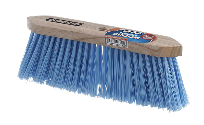 Broom Refill Head for Kitchen and Home Broom - Heavy Duty Household Broom Easy Sweeping Dust and Wisp Floors and Corners (Blue- Synthetic) Blue- Synthetic - LeoForward Australia