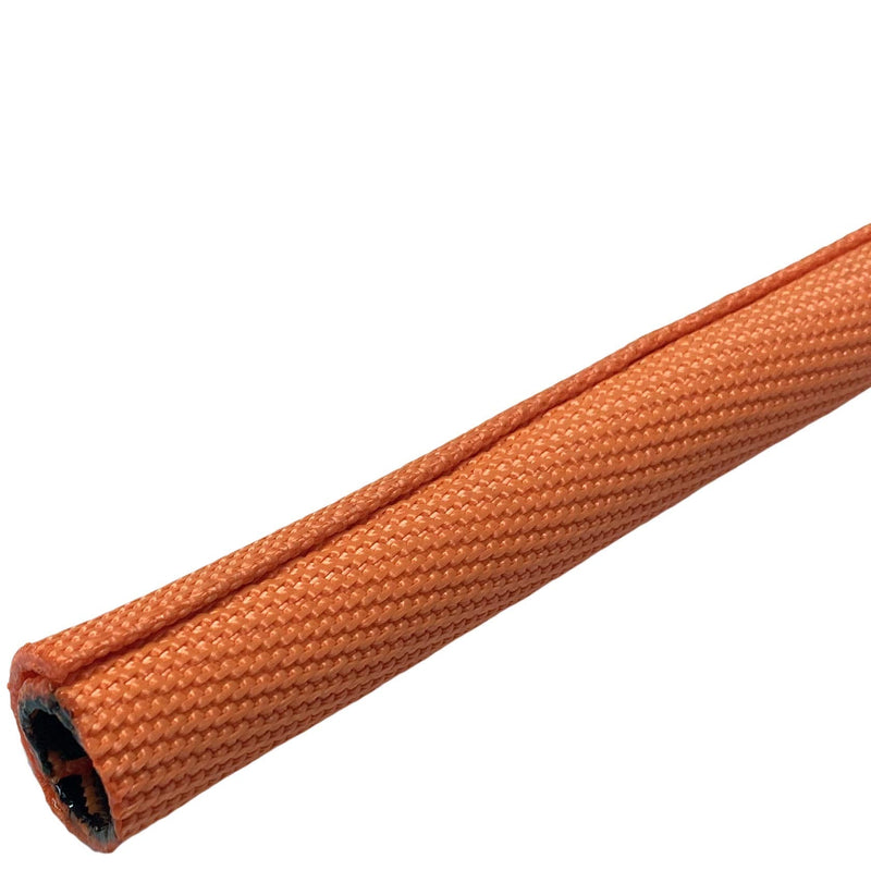  [AUSTRALIA] - Electriduct 1/4" Double Layer Self Closing Braided Wrap Sleeve Cable Management - 10 Feet - Orange 0.25 Inch (1/4") - 10 Feet