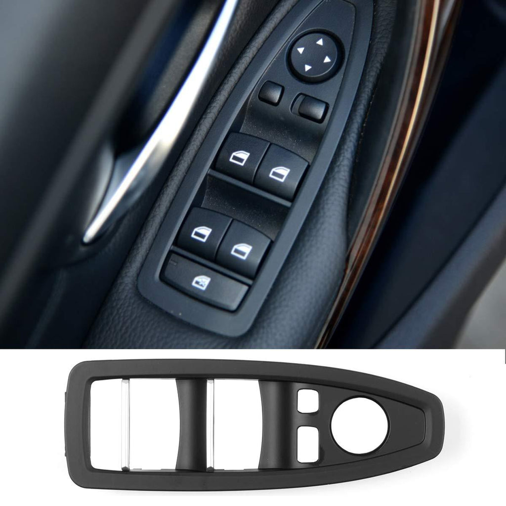 TTCR-II for BMW 3 4 Series Door Handle Armrest Panel Cover Driver Side, Window Lift Switch Button Panel Trim for BMW 320,328,330,335,M3 F30/F31 2012-2018 428, 435,M4 F32/F36 2014-2017 (Black) black - LeoForward Australia