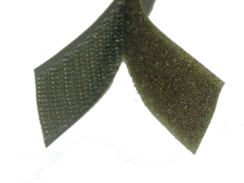  [AUSTRALIA] - 2" Wide Military Green/OD Green Sew On Hook and Loop - 1 Yard of Hook and 1 Yard of Loop Per Package 1 Yd