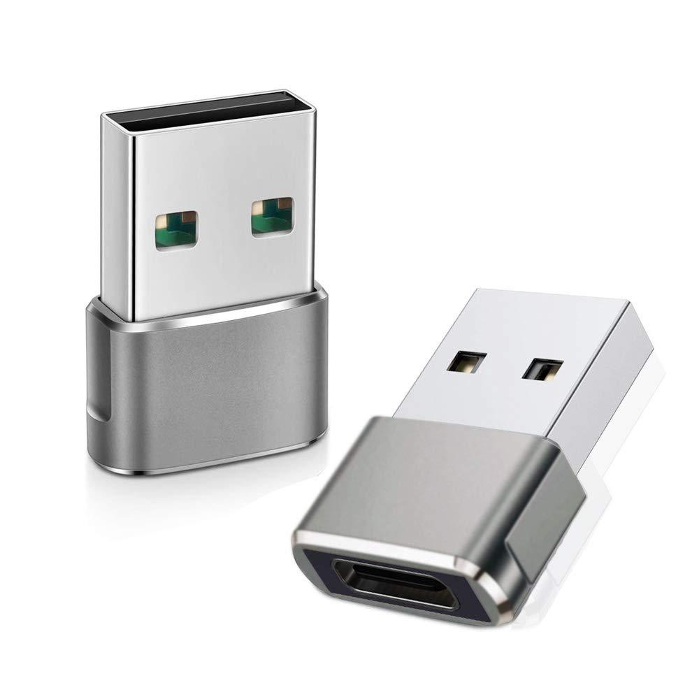  [AUSTRALIA] - USB C to USB Adapter (2 Pack), QCEs USB-C Female to USB Male, USB Type C to USB OTG Adapter Compatible with MacBook Pro/Air 2015 Laptops, iPhone 12 11 Pro Max,Airpods iPad 2020,Samsung Galaxy S20