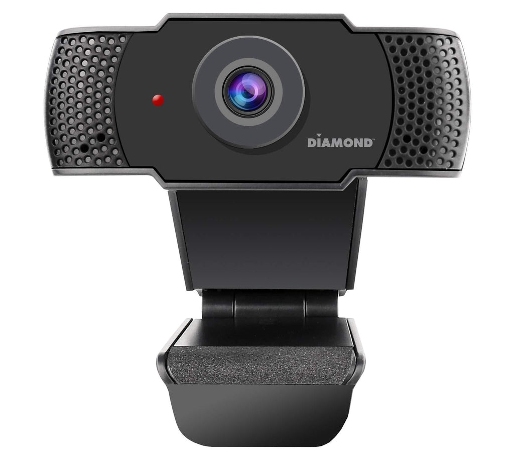  [AUSTRALIA] - Diamond Webcam with Microphone, USB Full HD 1080P Webcam for Desktop & Laptop, Live Streaming HD Video & Audio,Wide View Angle for Video Conferencing, Zoom, Whatsapp, WeChat, Facebook. Plug&Play.
