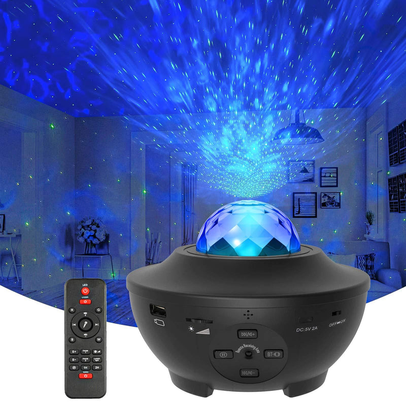 Star Projector Galaxy Light Projector with Ocean Wave Projector, Music Speaker, Voice Control&Timer, Nebula Cloud Ceiling Light Projector for Baby Kids Adults Bedroom/Decoration/Birthday/Party - LeoForward Australia