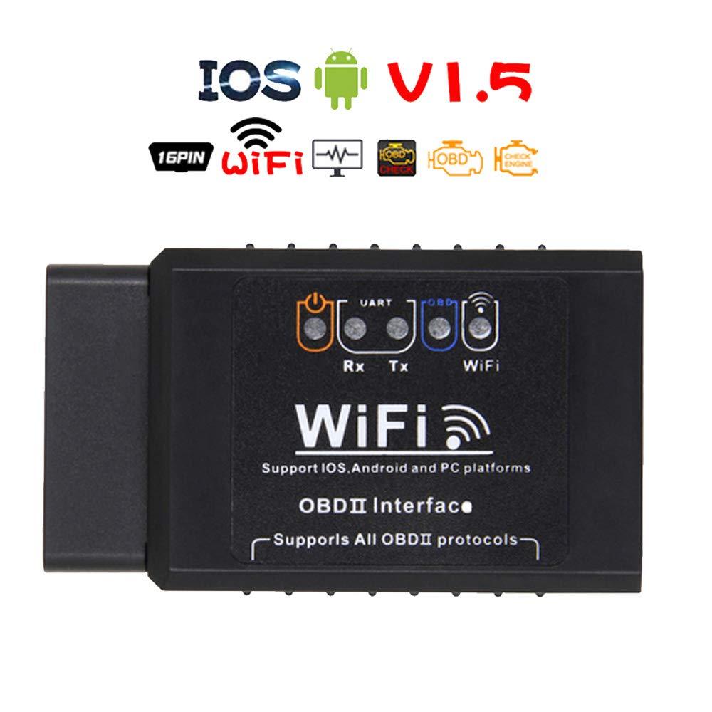 Wireless WiFi OBDII Car Diagnostic V1.5 Car Scanner Code Reader Check Engine Tool for iPhone iOS Android PC WiFi Version - LeoForward Australia
