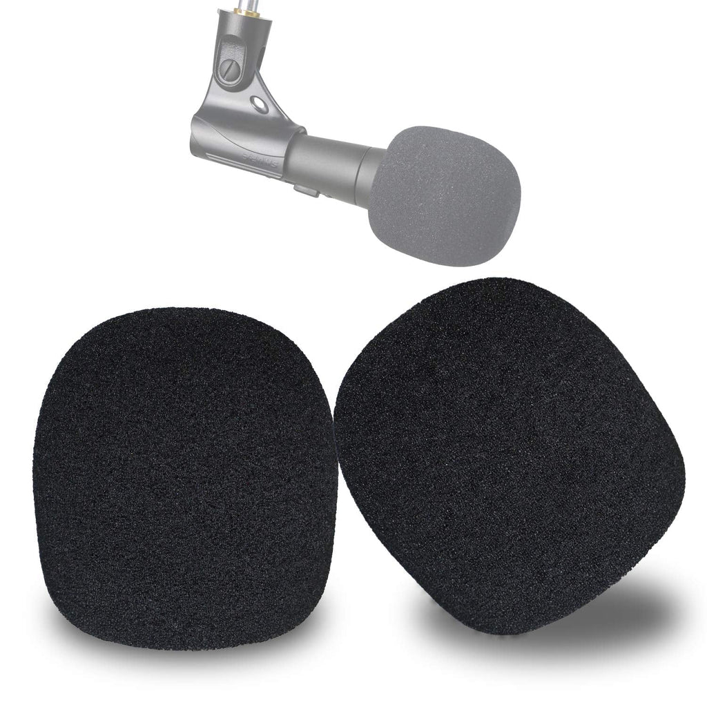  [AUSTRALIA] - SM58 Windscreen - Pof Filter Foam Windscreen Microphone Cover Compatible with Shure SM58S SM58-LC Ball Type Mic to Reduce Wind Noises by YOUSHARES (2 Pack）