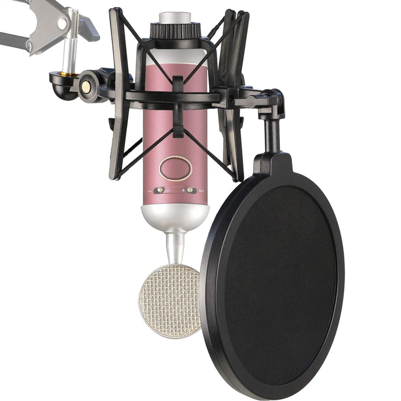  [AUSTRALIA] - Blue Spark Shock Mount with Pop Filter, Windscreen and Shockmount to Reduce Vibration Noise Matching Mic Boom Arm for Blue Spark SL Microphone by YOUSHARES