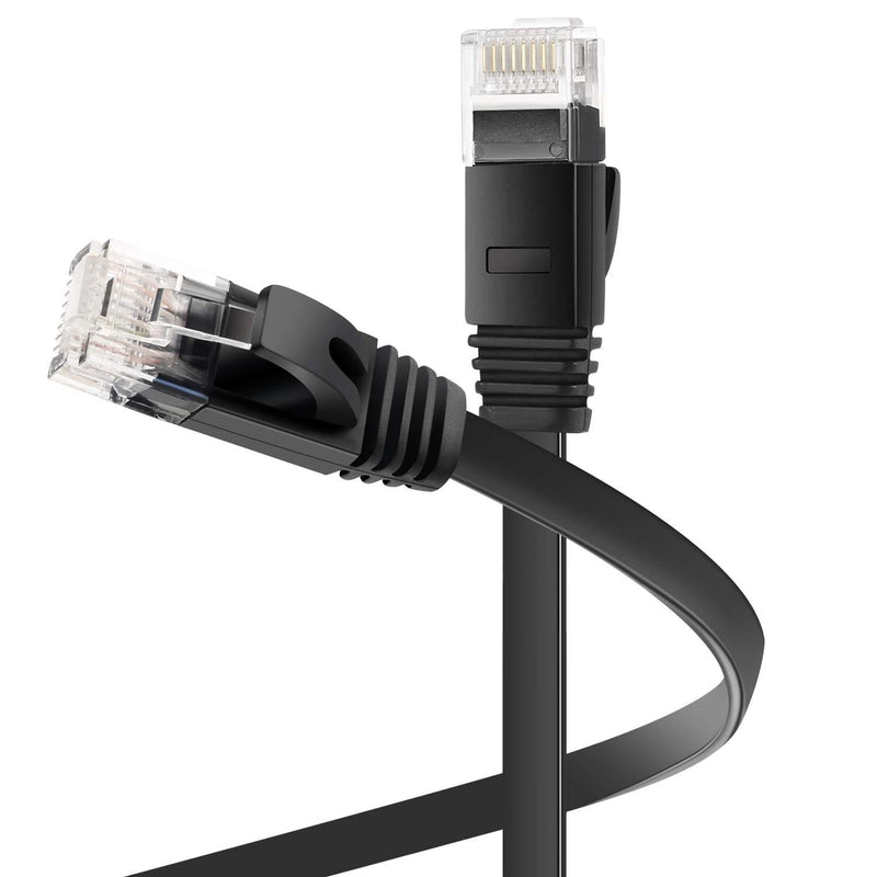 Cat6 Ethernet Cable 15 ft, OCVENKAL Cat 6 Gigabit Internet LAN Network Cord, High Speed for Gaming, Switch, Router, Modem (Flat, 15 Foot) 15ft 1pack 1 Pack - LeoForward Australia