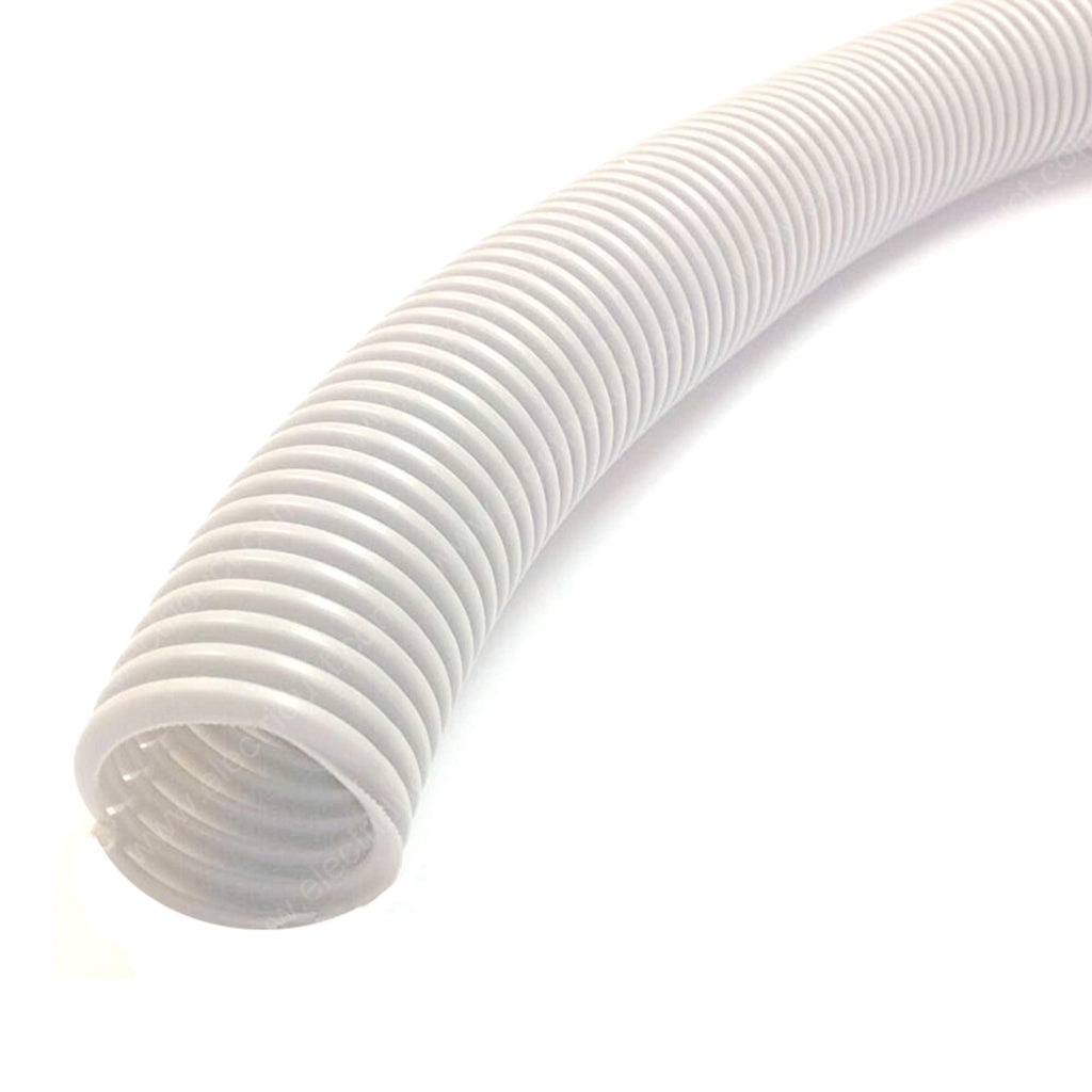  [AUSTRALIA] - Electriduct 3/4" Polypropylene Non-Slit Wire Loom Corrugated Flexible Conduit - 50 Feet - White