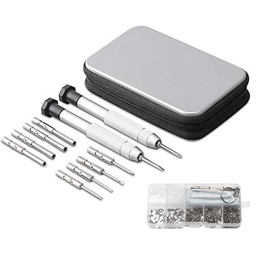 Precision Screwdrivers Set, Eyeglass Repair Kit with 10-Style Magnetic Screwdrivers 70-Style Screws Nose Pads 4 in 1 Portable Screwdrivers Ear Hook for Eyeglasses Sunglasses Watch Clock Computer - LeoForward Australia