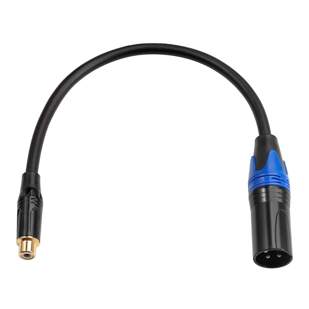  [AUSTRALIA] - DISINO Female RCA to XLR Male Cable,XLR to RCA Converter Gender Changer Audio Adapter Patch Cable - 3.3 feet