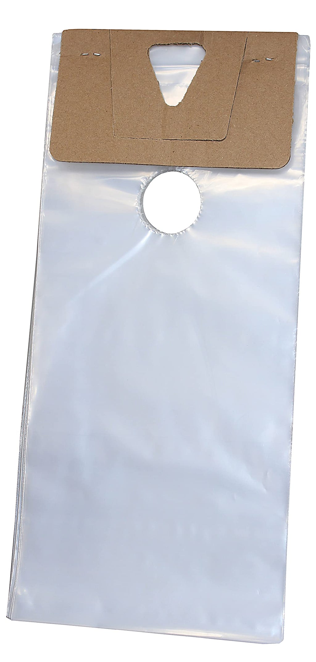  [AUSTRALIA] - Skywin 100 Plastic Door Hanger Bags 6 x 12 inches - Clear Door Hanger Bags Protects Flyers, Brochures, Notices, Printed Materials - Waterproof and Secure Door Knob Hanger for Outdoor Use (100)