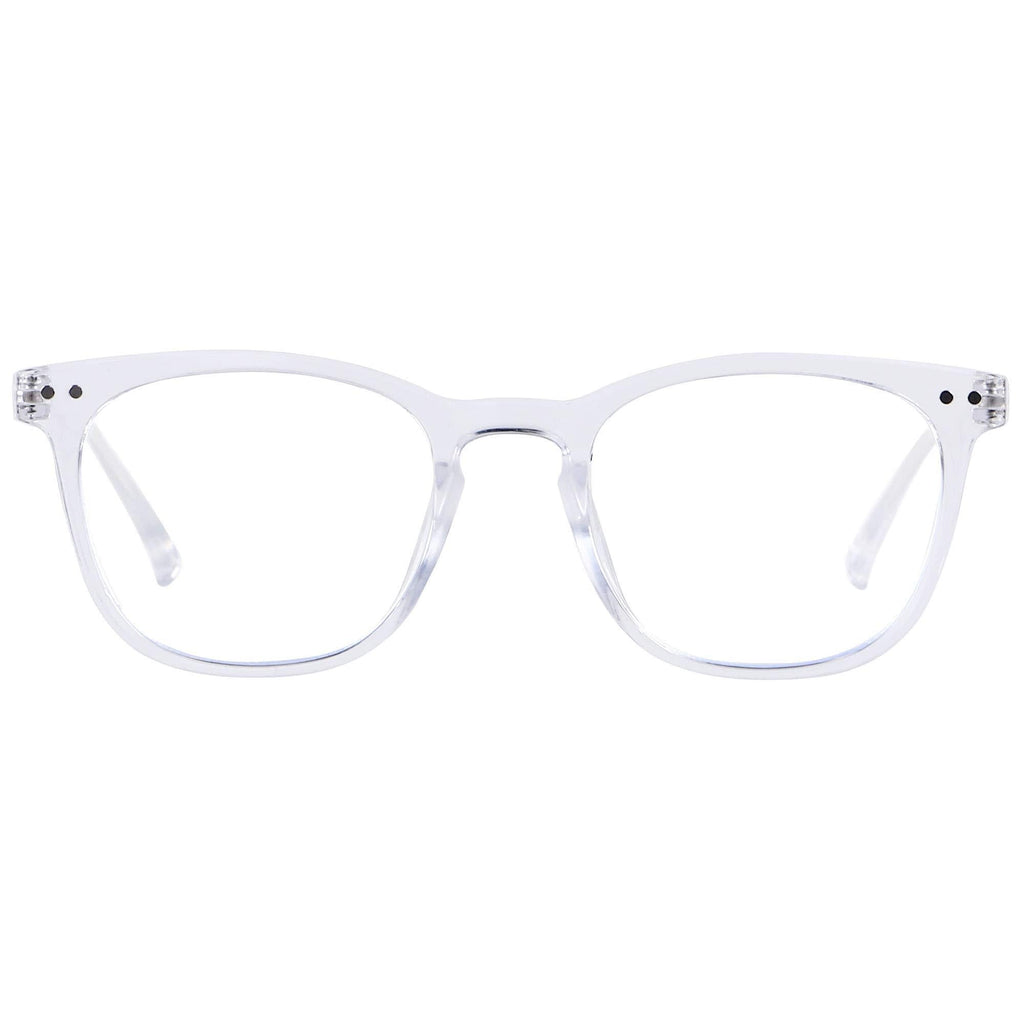 Blue Light Blocking Glasses Women Men Computer Small Face Frame Bluelight Blocker Teens ANDWOOD Square Crystal | Anti-blue Light Lens - LeoForward Australia