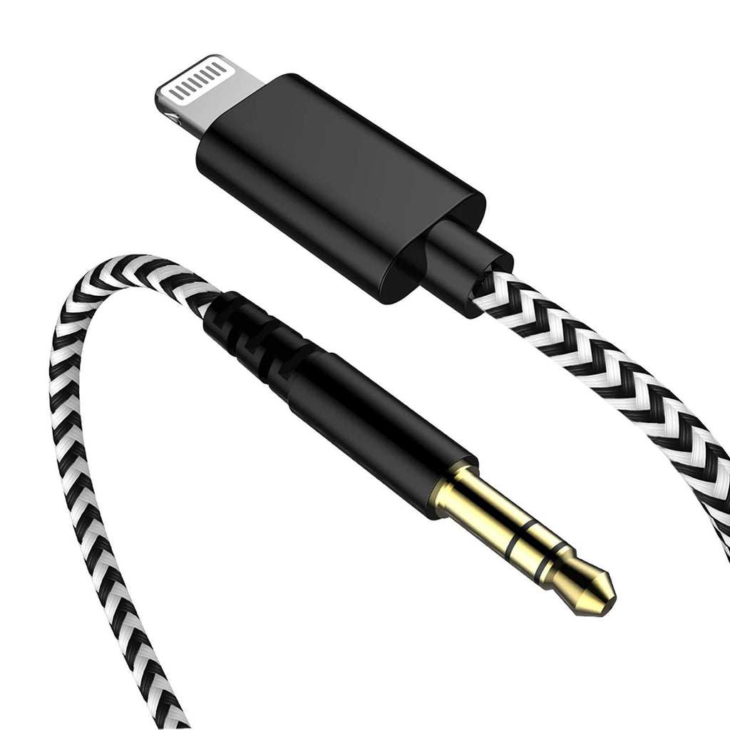 Headphone Aux Adapter Cord 6.6ft for Apple MFi Certified Lightning to 3.5 mm Headphone Jack Converter Male Car Aux Stereo Audio Cable Compatible with iPhone 12/12Pro/12Pro Max/SE/11/XR/Xs/Max/8 Plus - LeoForward Australia