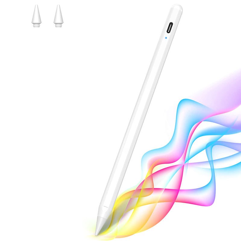 MATEPROX Stylus Pen for iPad, 3rd gen Palm Rejection,Active Stylus Pencil for Apple iPad Pro 11/12.9",iPad 6th/7th Gen,iPad Mini 5th Gen,iPad Air 3rd Gen,Precise for Writing/Drawing/Sketching (White) White - LeoForward Australia