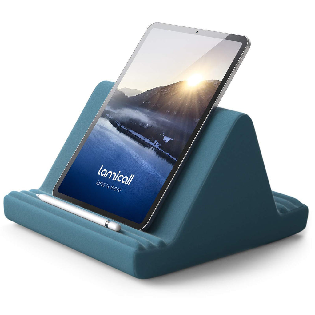  [AUSTRALIA] - Tablet Pillow Stand, Pillow Soft Pad for Lap - Lamicall Tablet Holder Dock for Bed with 6 Viewing Angles, for iPad Pro 9.7, 10.5,12.9 Air Mini 4 3, Kindle, Galaxy Tab, E-Reader - Blackish Green