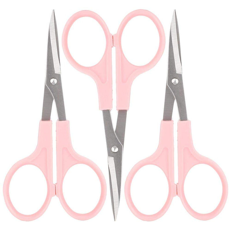  [AUSTRALIA] - 3pcs Small Embroidery Curved Scissors Cutting Shears for Crafting, Sewing, Dressmaking, Fabric, Cotton, Cloth, Office, Home