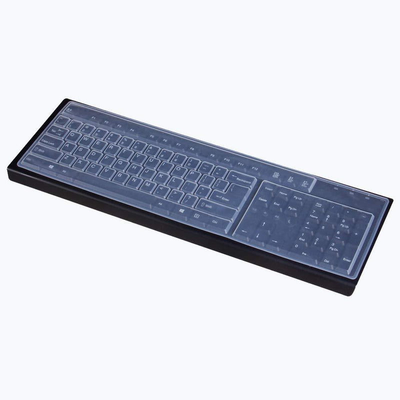 2-Pack Computer Desktop Keyboard Cover Skin for Desktop PC with 104/107 Keys Standard Size Keyboard-Clear - LeoForward Australia