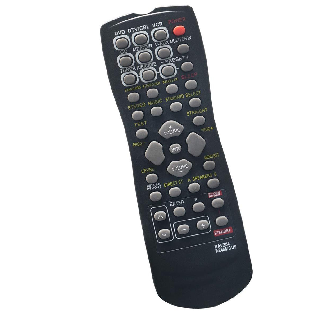 New RAV254 Replace Remote Compatilbe with Yamaha AV Receiver RX-V390 RX-V373 RX-459 HTR-5250 HTR-5630 RX-V350 RX-V359 RX-V496 HTR-5240 - LeoForward Australia