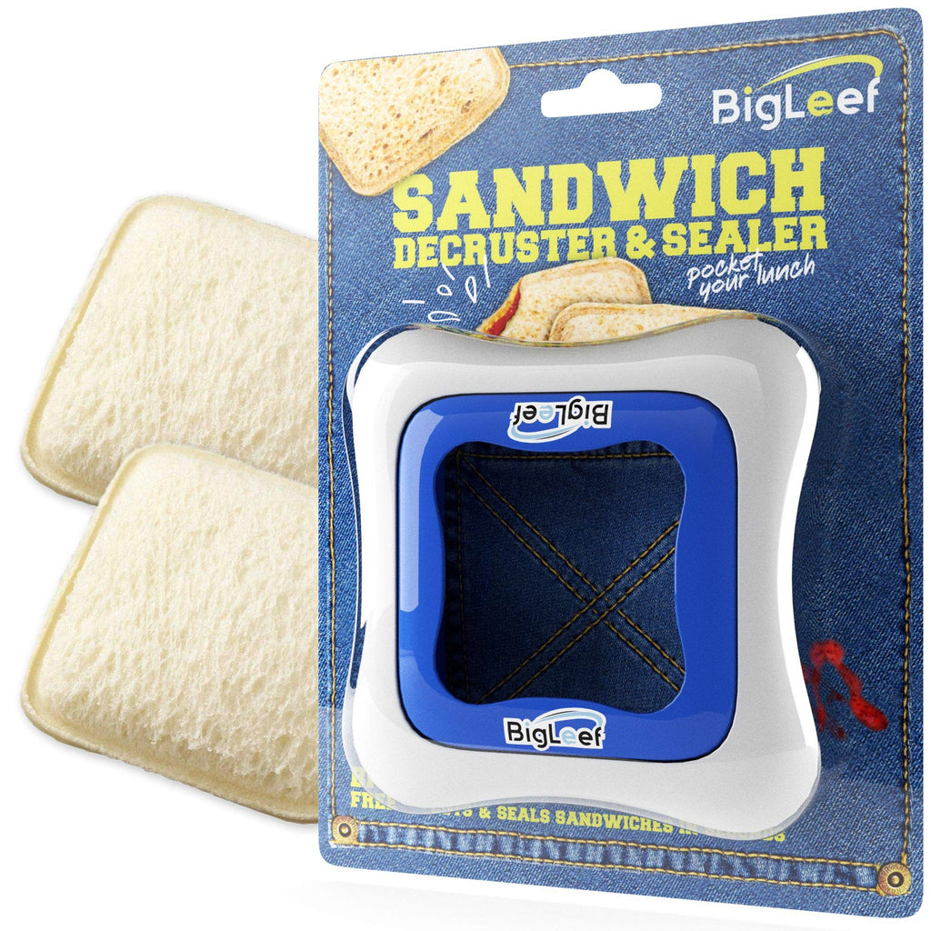Sandwich Cutter, Sealer and Decruster for Kids - Remove Bread Crust, Make DIY Pocket Sandwiches - Non Toxic, BPA Free, Food Grade Mold - Durable, Portable, Easy to Use and Dishwasher Safe by BigLeef - LeoForward Australia