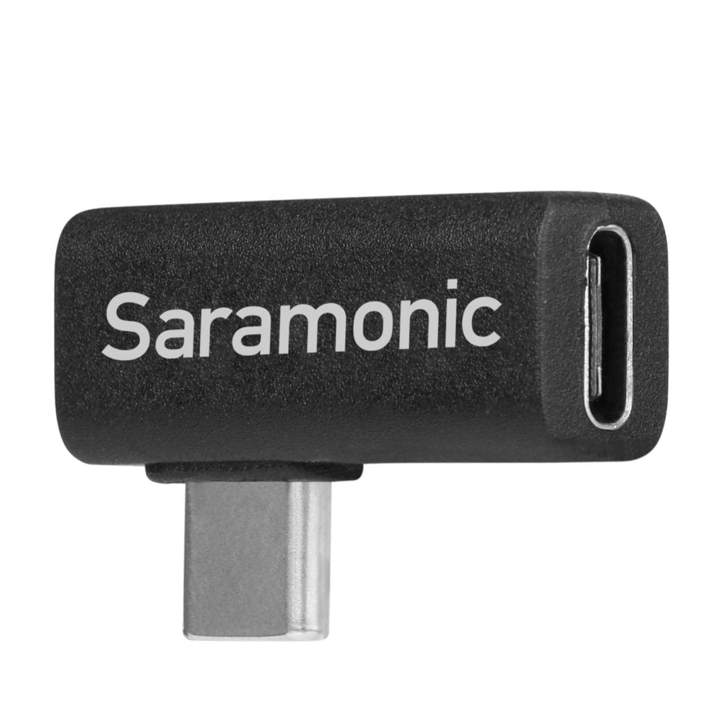  [AUSTRALIA] - Saramonic Right-Angle USB-C Adapter, 90-Degree Male-to-Female Type-C Adapter Ideal for Devices in Gimbals & Tight Spaces (SR-C2005)