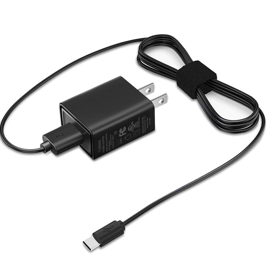  [AUSTRALIA] - Kindle Fire 10th Generation Charger,AC Adapter with 5Ft USB C Charging Cable Compatible for New Fire HD 8 Tablet,HD 8 Plus and Kids Edition Tablet(2020) Black