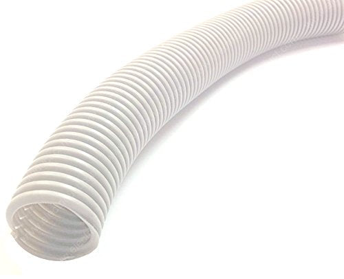  [AUSTRALIA] - Electriduct Split Wire Loom Tubing Polyethylene Corrugated Flexible Conduit - 3/4" Nominal Size - 10 Feet - White