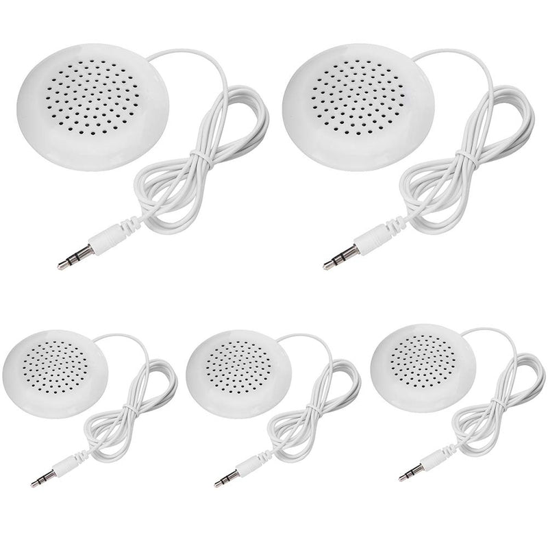  [AUSTRALIA] - 5pcs DIY Pillow Speaker, New 3.5mm Mini Stereo Speaker for MP3 Phone Portable CD