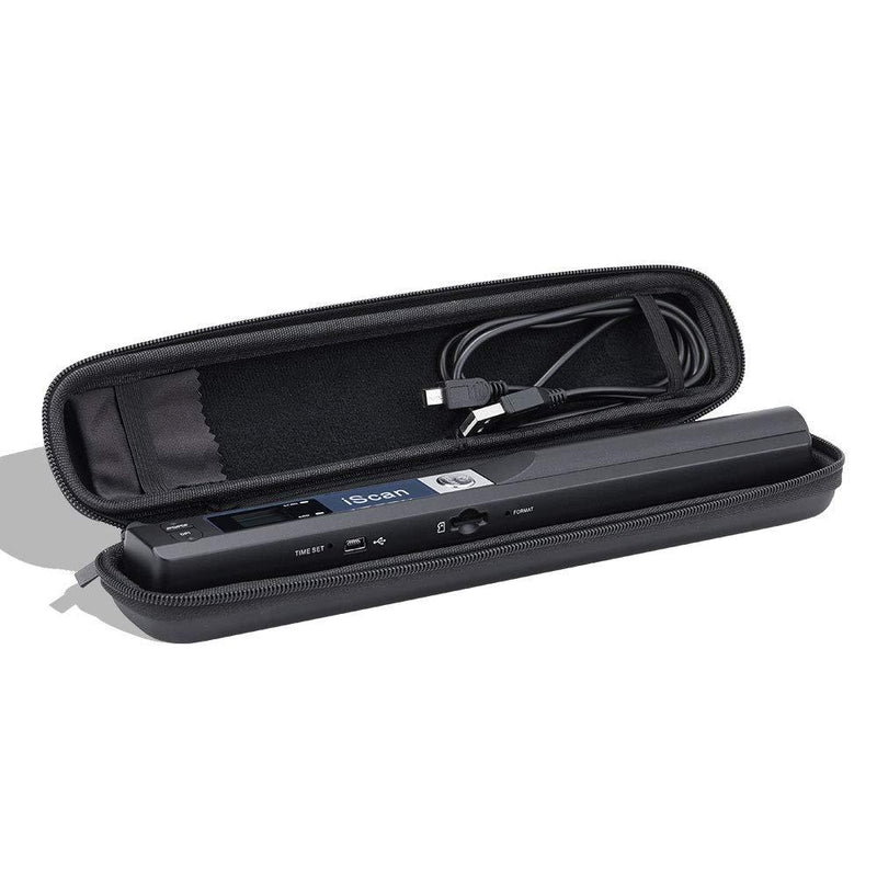 10.5“ x 1.6” x 1.2“ Hard Travel Case for Iscan/Vupoint/MUNBYN Magic Wand Portable Scanner, Shockproof/Water Resistant/Pressure-Proof, Ideal for Fitting Scanner, USB Cable, Clean Cloth Together - LeoForward Australia