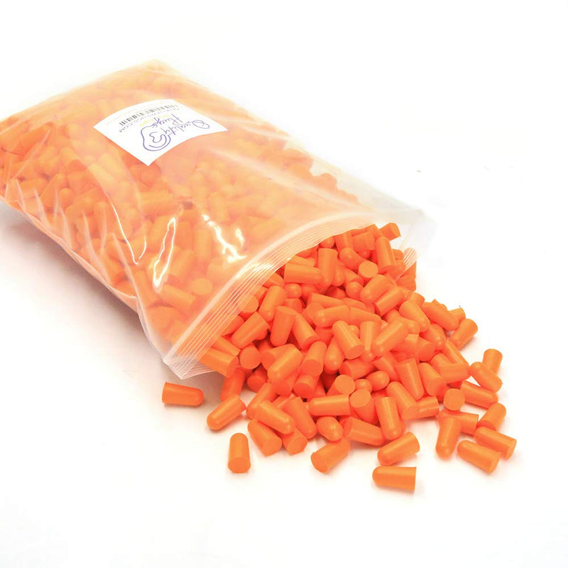  [AUSTRALIA] - Quality Foam Ear Plugs 500 Pair - 32 dB Disposable Soft Noise Cancelling Sound Blocking Soft Ear Plugs Dispenser Refill Orange 500 Pair Refill Orange