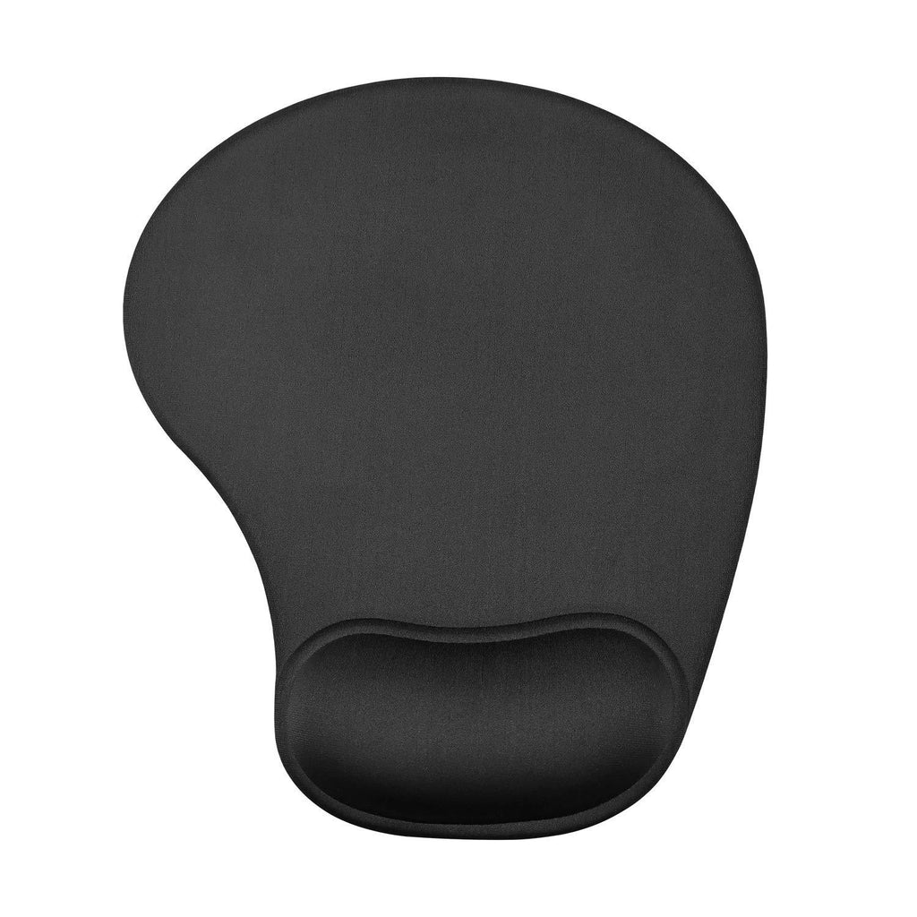  [AUSTRALIA] - JSD Gel Mouse Pad with Wrist Support Wrist Rests 10.00×9.25×1.3 inches (Black, 1 Pack) Black 1 Pack