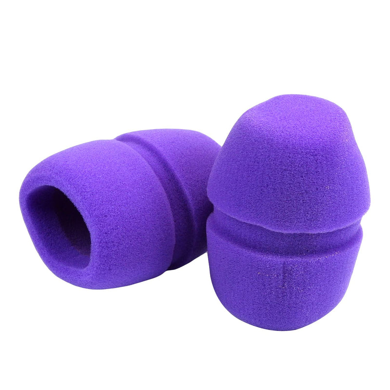  [AUSTRALIA] - Fielect 10Pcs D55mm L80mm Microphone Cover Sponge Foam Mic Cover Microphone Windscreen Shield Protection Handheld Micro Foam Filter Purple for KTV Broadcasting