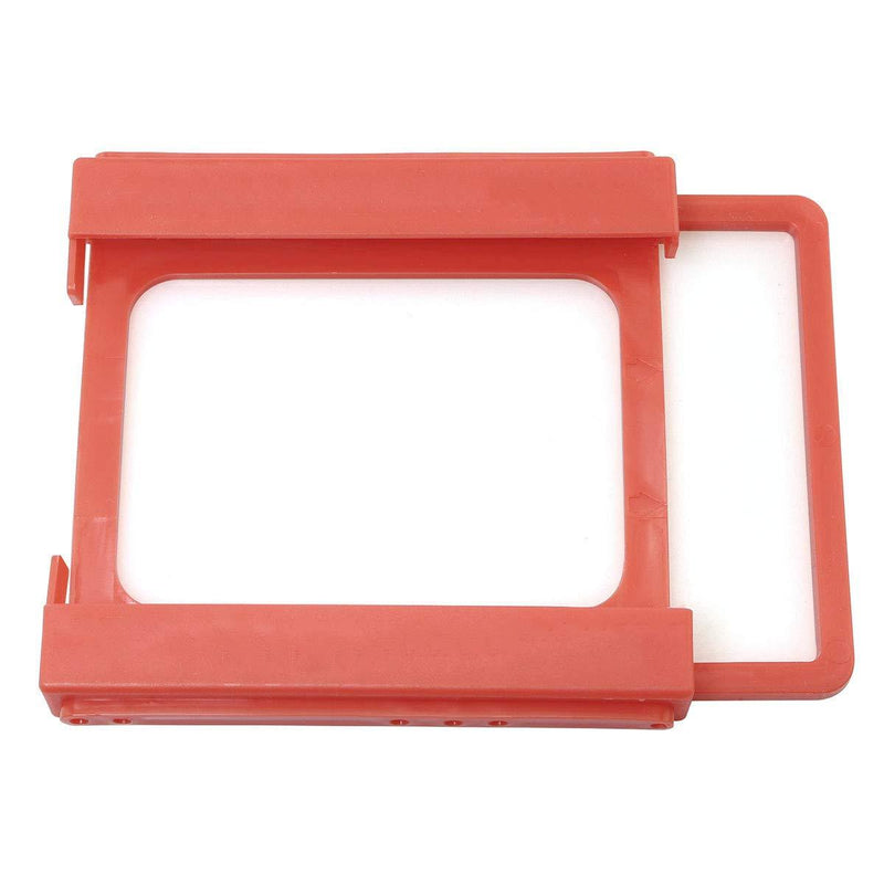 ZRM&E Plastic 2.5 Inch to 3.5 Inch SSD HDD Mounting Adapter Bracket Notebook 2.5in Hard Drive Holder, Red - LeoForward Australia