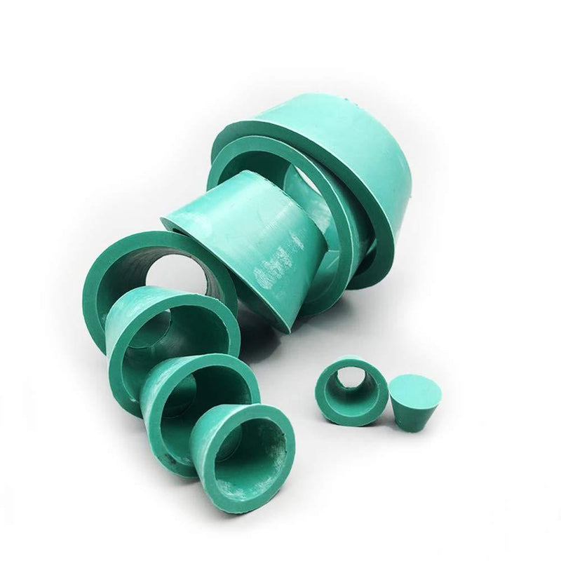 LabZhang 9 Count Buchner Funnel Flask Adapter Set,Filter Adapter Cones Set,Tapered Collar Green 9 Sizes,9pcs - LeoForward Australia
