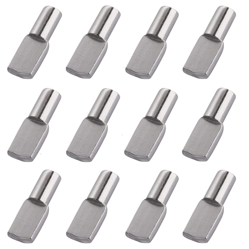  [AUSTRALIA] - 5mm Shelf Pegs Pins,50 Pieces Cabinet Furniture Spoon Shape Support Pegs for Shelves Nickel Plated