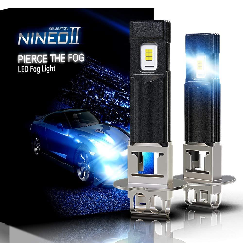 NINEO H3 LED Fog Light Bulbs 2800LM Extremely Bright All-in-One Conversion Kit 5530 Chips 6500K Cool White - LeoForward Australia