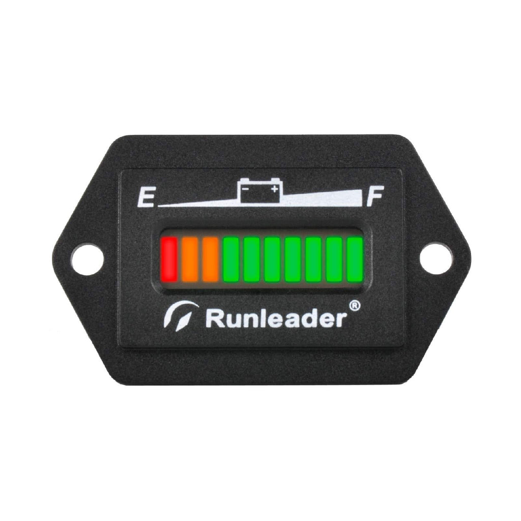 Runleader 36V Battery Fuel Gauge Meter,Battery Level Meter,Lead Acid Battery Applicably,Single&Multiple Screen Display for Golf Cart Club Car Forklift Scrubber Machine (36V) - LeoForward Australia