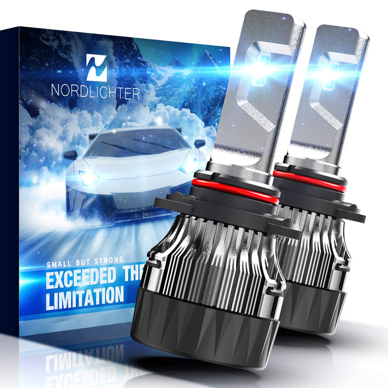  [AUSTRALIA] - N NORDLICHTER MINI Size 9005 HB3 LED Headlight Bulb, 10000Lm 6500K All-in-One Conversion Kit - Cool White CREE, Pack of 2
