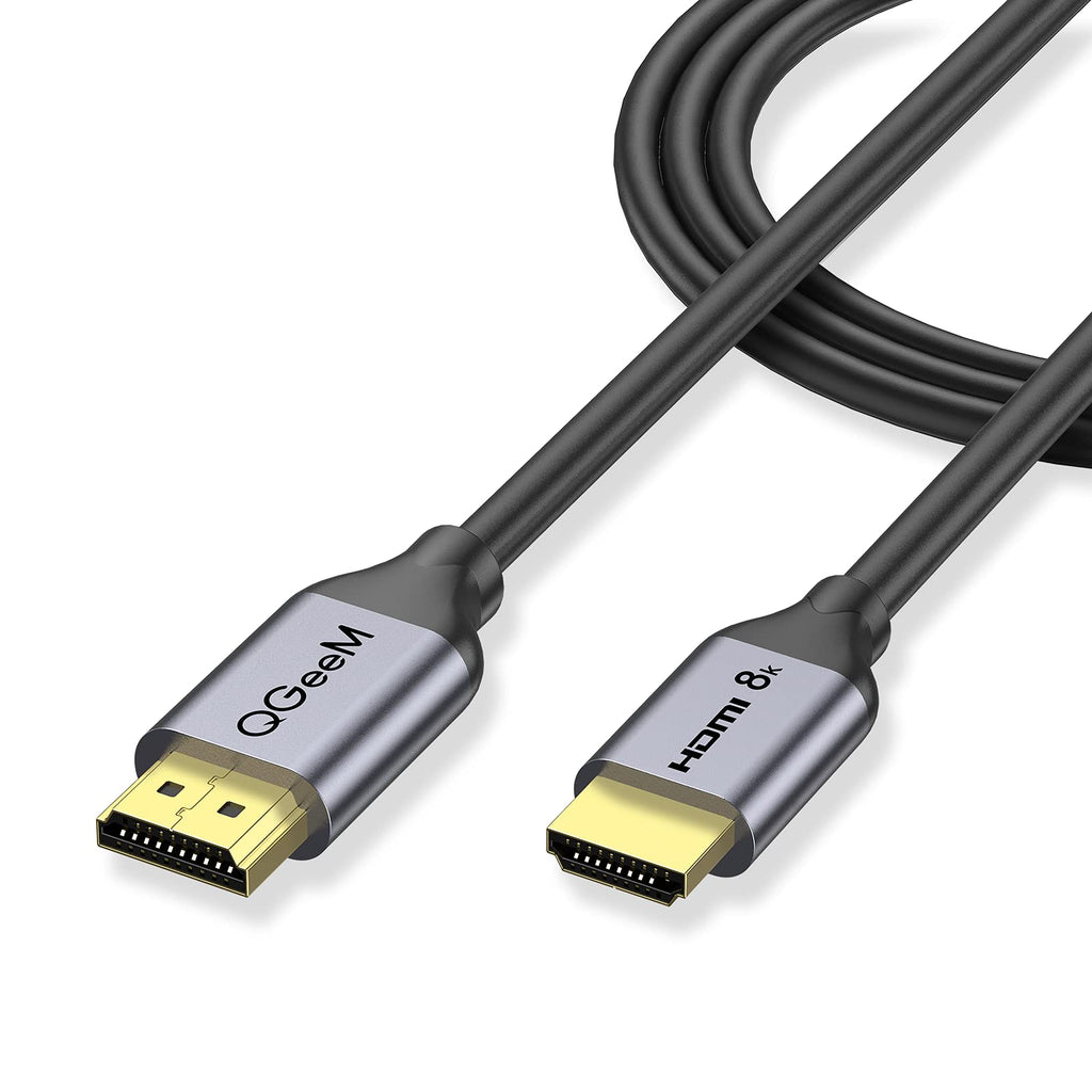 8K HDMI Cable ,QGeeM 6FT 48Gbps Ultra High Speed HDMI Cord,Compatible with Apple TV,Roku,Samsung QLED,Sony LG,Nintendo Switch,Playstation,PS5,PS4,Xbox One Series X,Ultra HD HDMI 2.1 Cable - LeoForward Australia