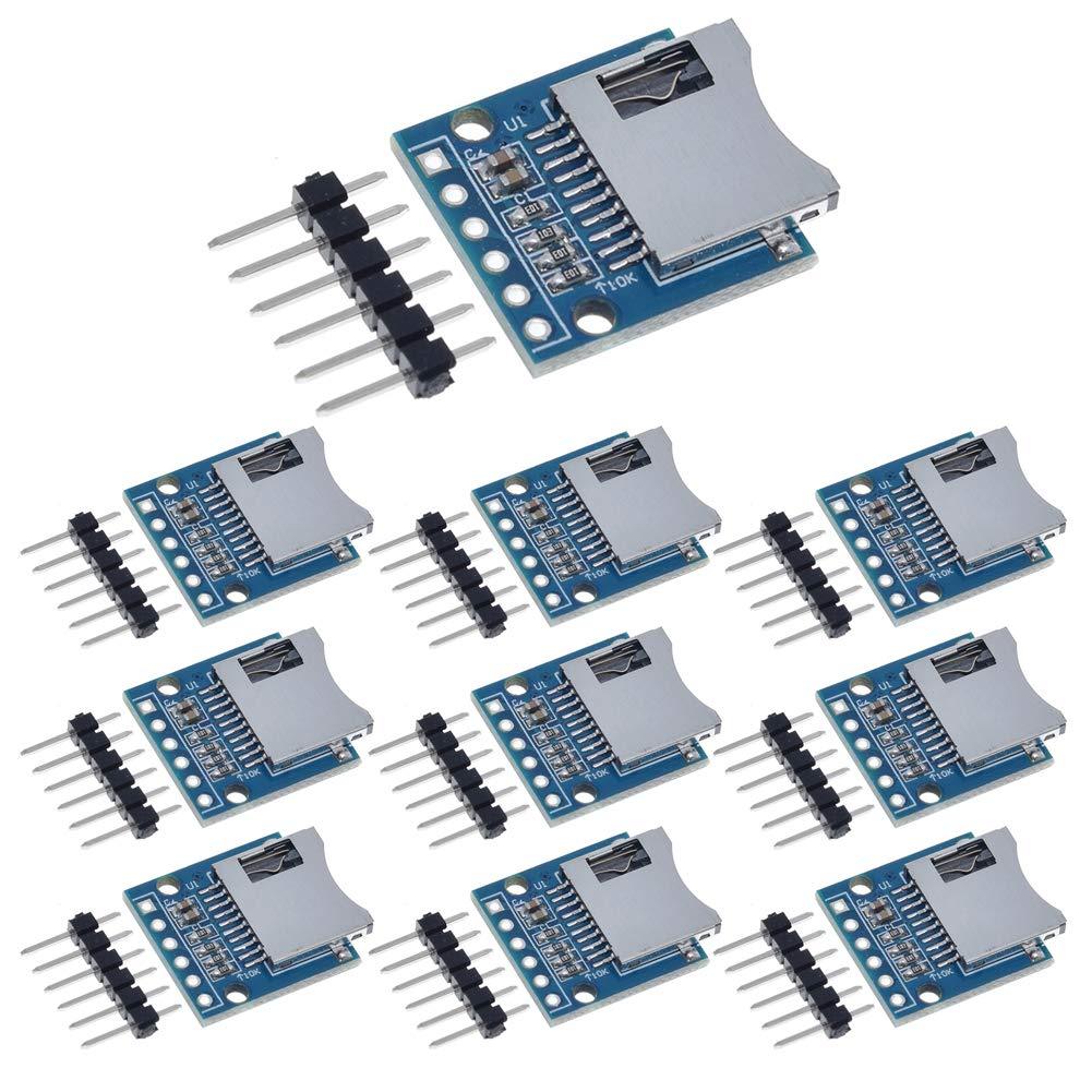 ANMBEST 10PCS Micro SD SDHC TF Card Adapter Reader Module with SPI Interface Level Conversion Chip for Arduino - LeoForward Australia