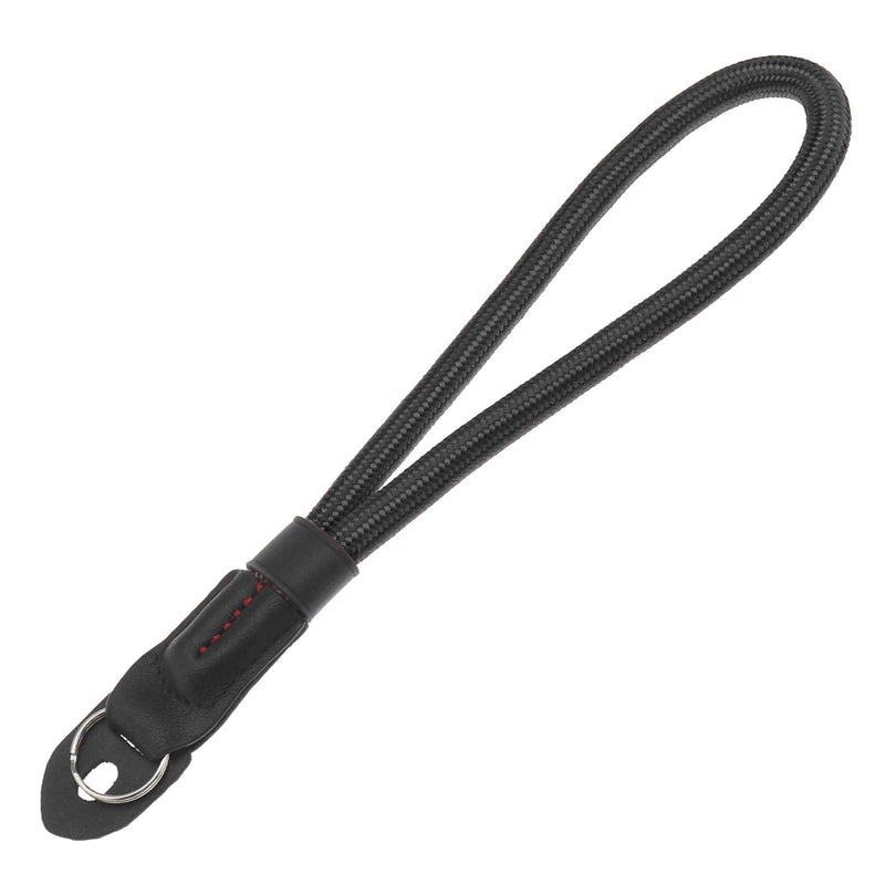 [AUSTRALIA] - Anti-scratch Wrist Strap, Soft Comfortable Cotton Core Cord Lanyard for DSLR Camera (Black)