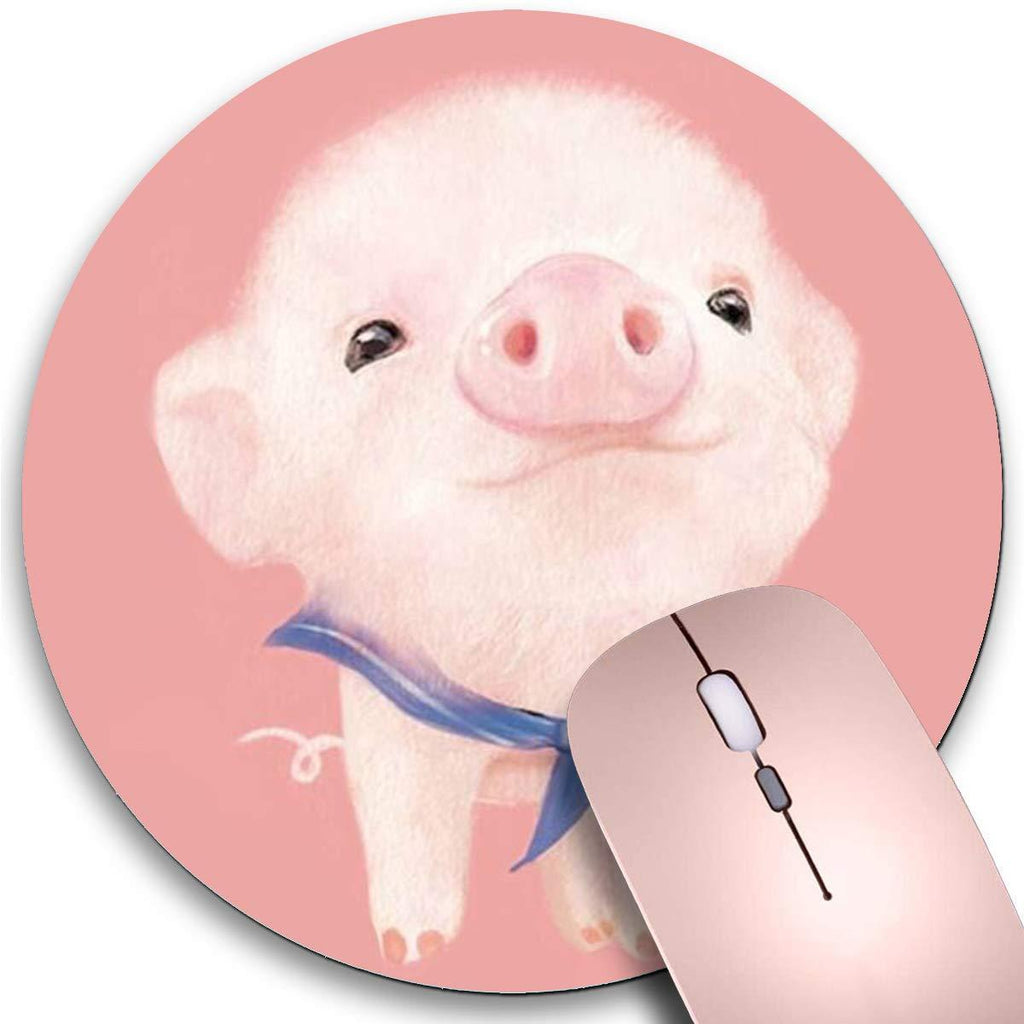 Round Mouse Pad,Cute Pig Non-Slip Rubber Circular Mouse Pads Customized Designed for Home and Office,7.9 x 7.9inch Cute Pig 20*20cm - LeoForward Australia