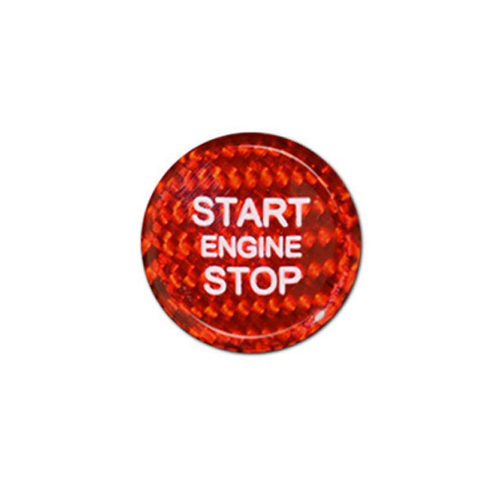 Carbon Fiber Red Engine Start Stop Button Sticker for Audi A4L A5 A6L Q3 Q5 A7 Q7 Q5L - LeoForward Australia