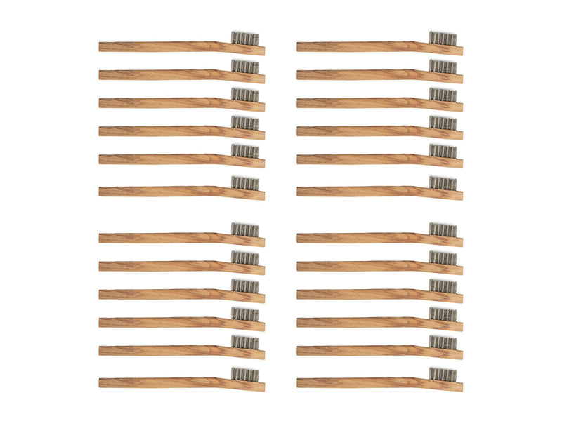  [AUSTRALIA] - 24 Pack Stainless Steel Wire Brush Tooth Brushesâ€¦