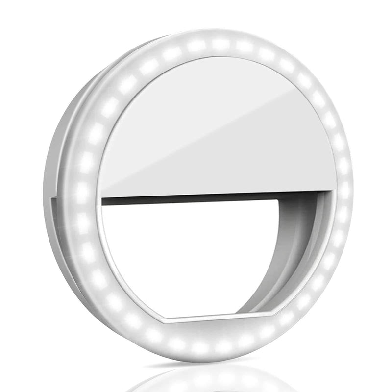  [AUSTRALIA] - Selfie Ring Light, QIAYA Portable Clip Selfie Light with 36 LED for Smart Phone Photography, Camera Video