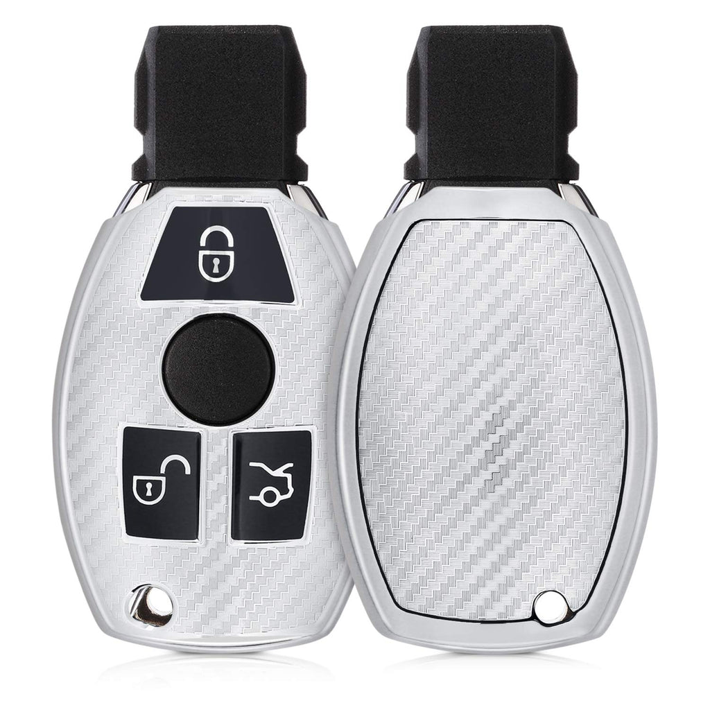 kwmobile Key Cover Compatible with Mercedes Benz - Carbon Carbon 35 - LeoForward Australia