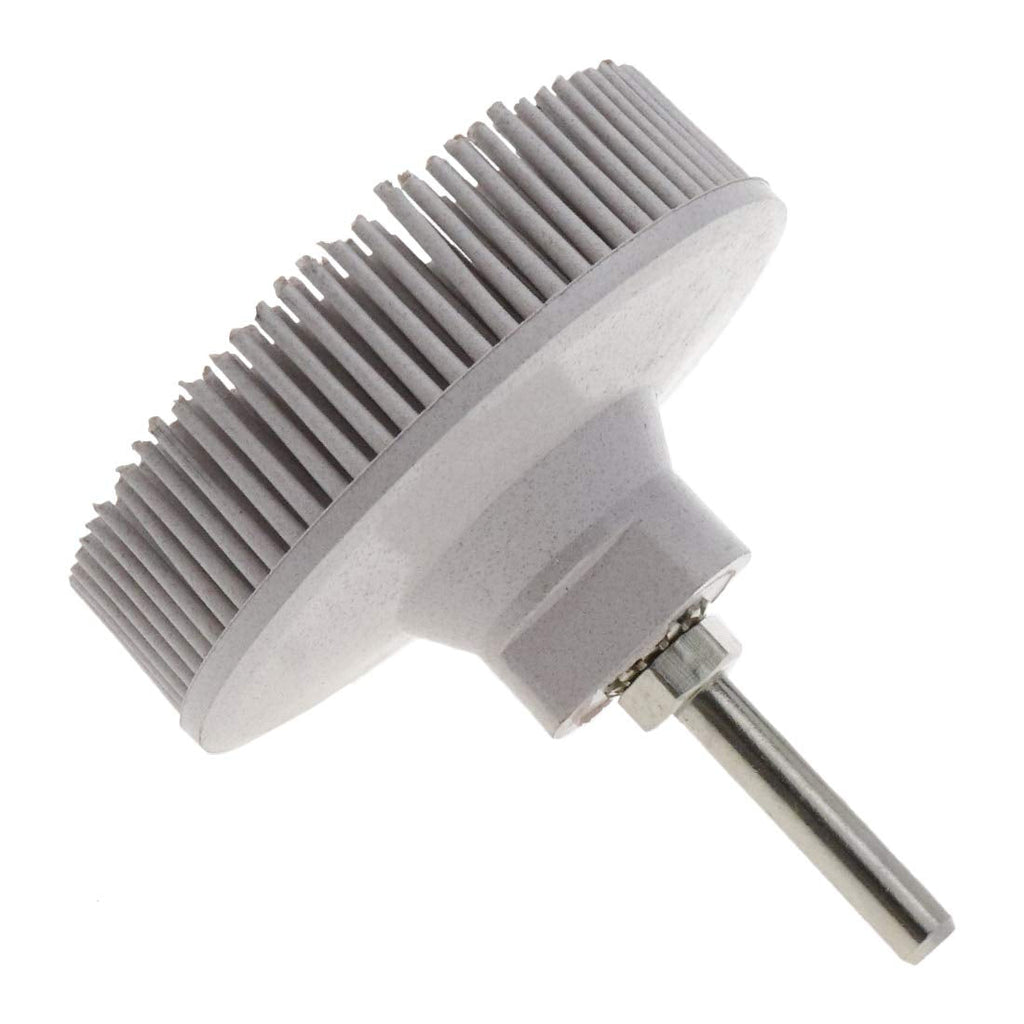  [AUSTRALIA] - Sydien 3-inch 120 Grit Bristle Brush Round Disc Rubber Abrasive Brush for Grinding Polishing Deburring Wheel (Beige) Beige 3-inch 120Grit