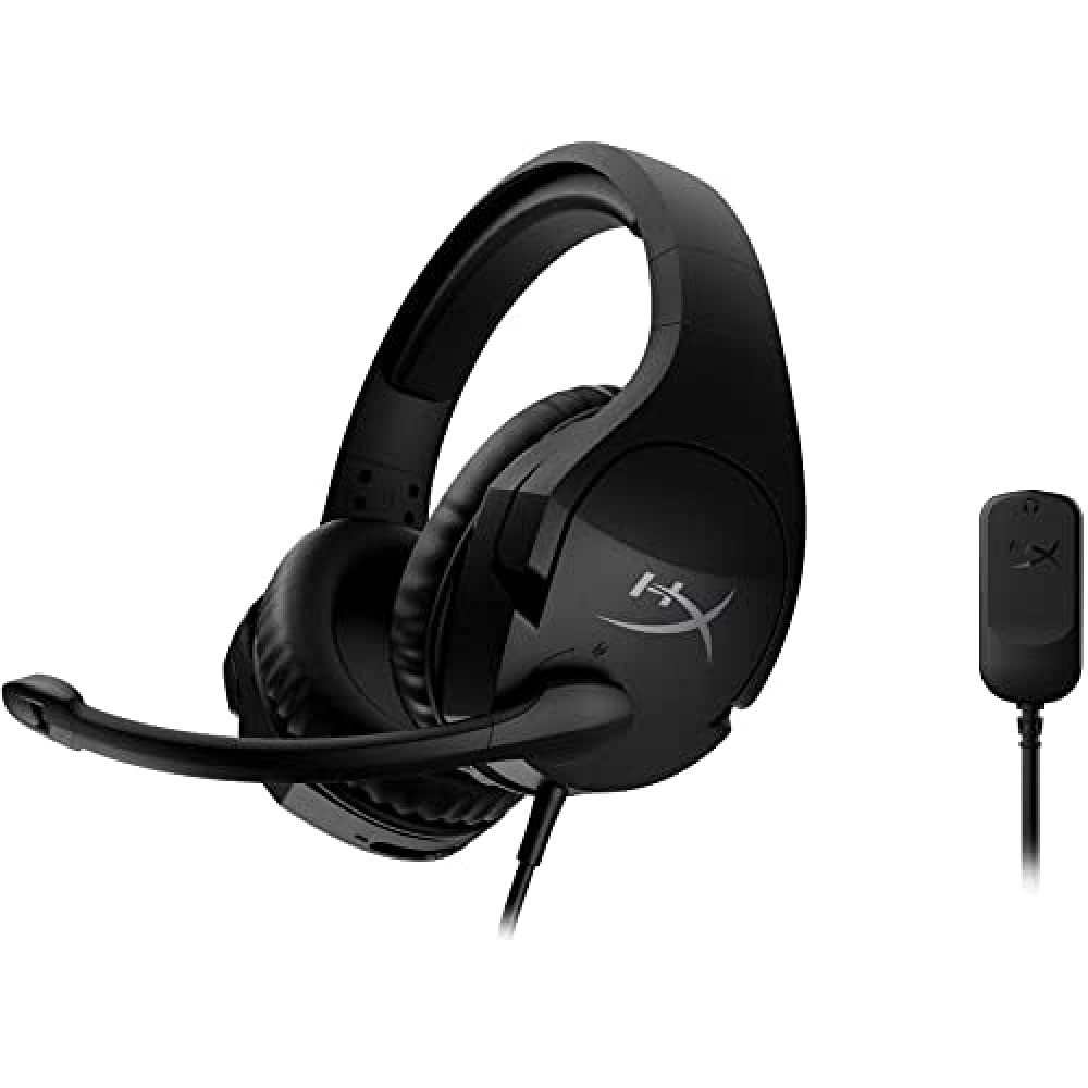  [AUSTRALIA] - HyperX Cloud Stinger S – Gaming Headset, for PC, Virtual 7.1 Surround Sound, Lightweight, Memory Foam, Soft Leatherette, Durable Steel Sliders, Swivel-to-Mute Noise-Cancelling Microphone, Black